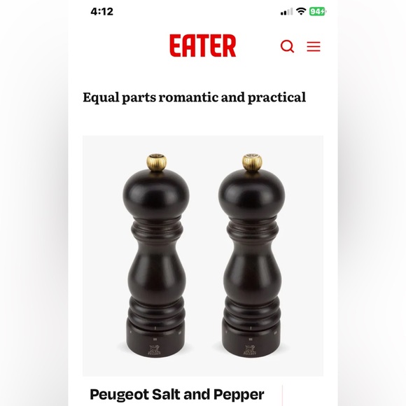 PEUGEOT PARIS VINTAGE CHOCOLATE BROWN SALT AND PEPPER MILLS - Picture 7 of 13